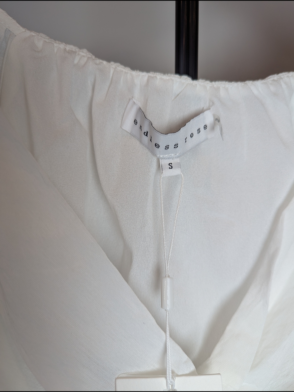 Endless Rose Women Size S Twist Front Blouse Balloon Whimsical Cottagecore - Picture 7 of 15